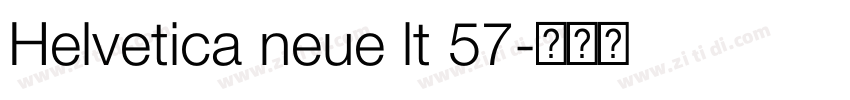 Helvetica neue lt 57字体转换